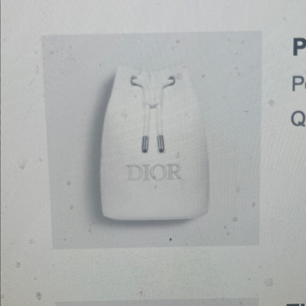 Dior Classic White Pouch